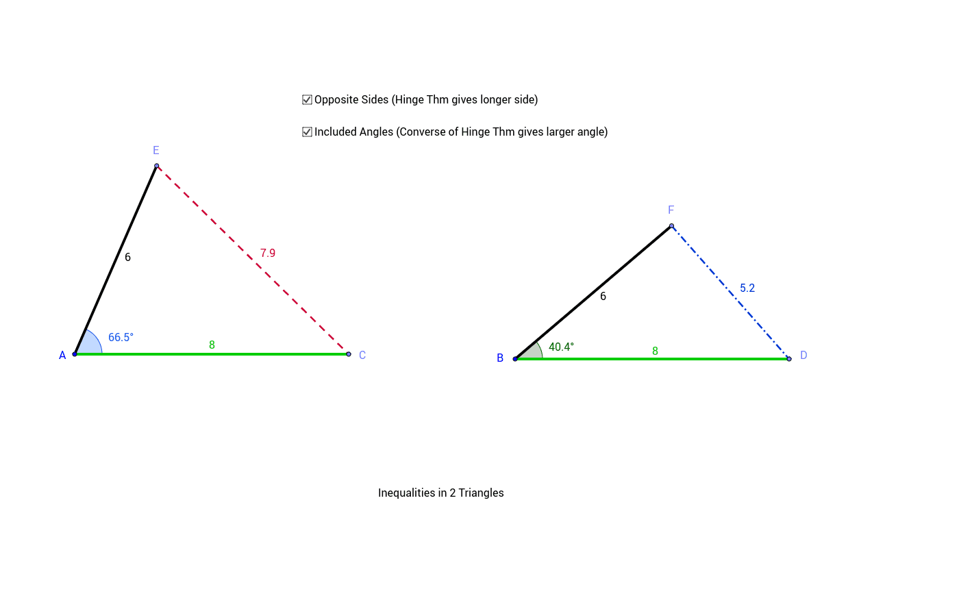 worksheet Hinge Theorem Worksheet explore the hinge theorem and its converse geogebra converse