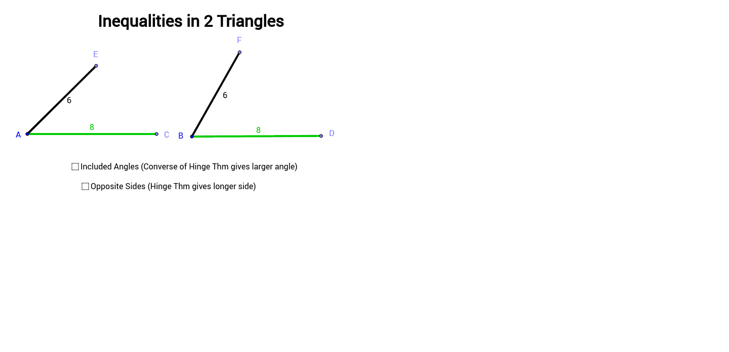 Worksheets Special Segments In Triangles Worksheet unit 6 properties and attributes of triangles geogebrabook inequalities in two hinge theorem
